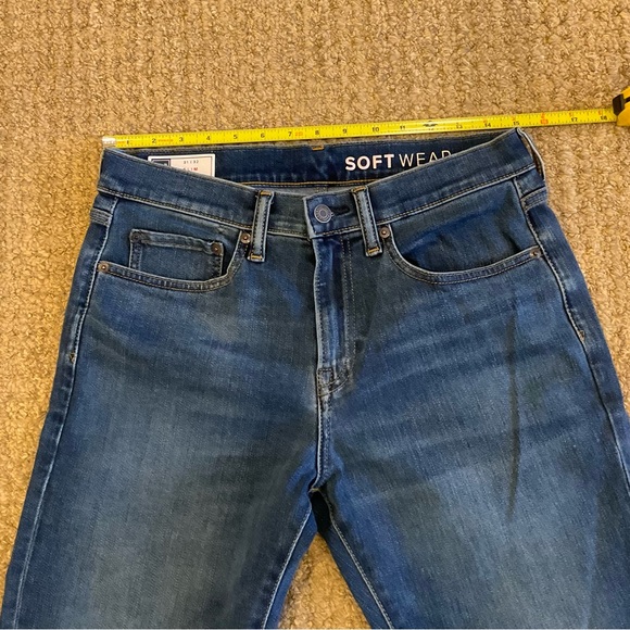 Gap Men’s Slim Jeans, Medium washed blue denim, Size 31/32 - Picture 4 of 6